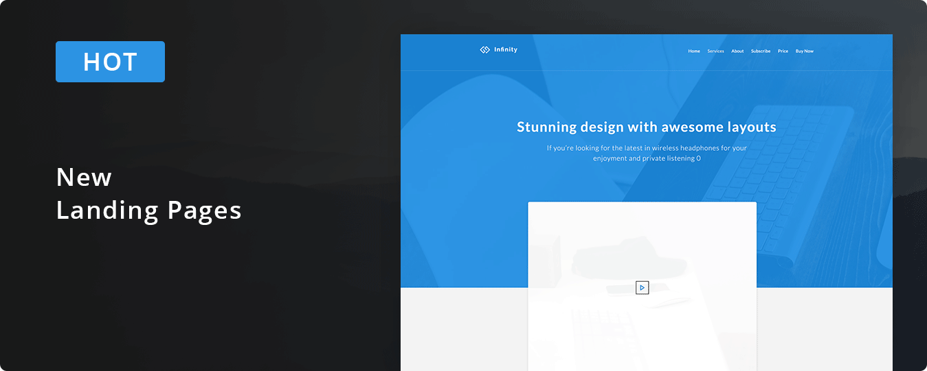 landing page banner